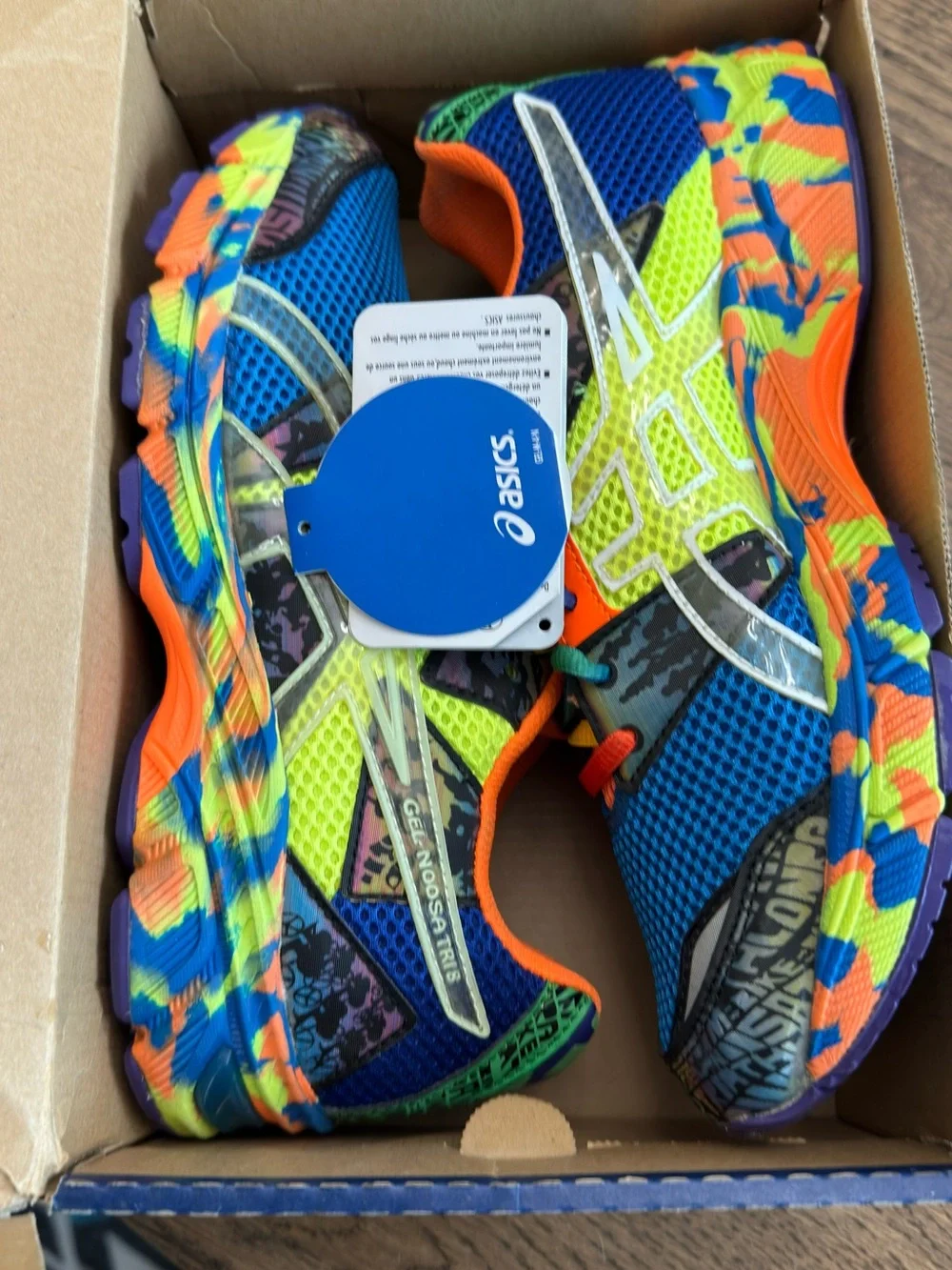 Kids Asics Gel Noosa Tri 8 (French Blue/Flash Yellow) Size Y7